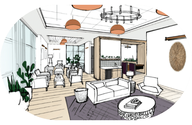 Waiting Area Sketch