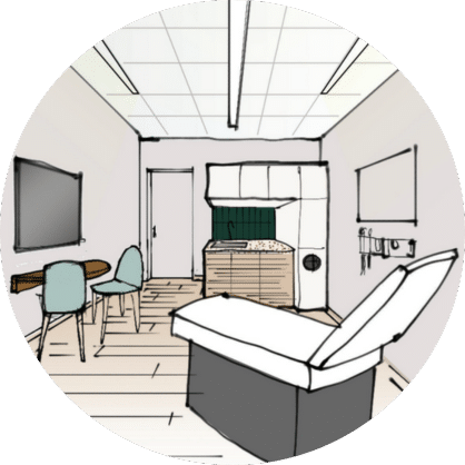 Patient Room Sketch