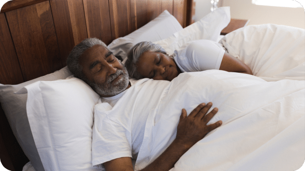 Elderly Couple Sleeping