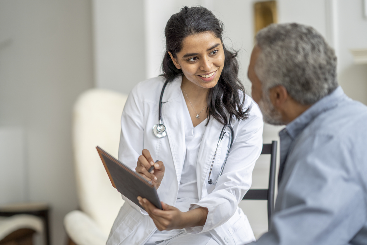 Homecare Visit with a Senior Gentleman